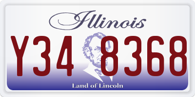 IL license plate Y348368