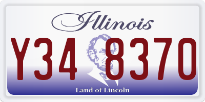 IL license plate Y348370