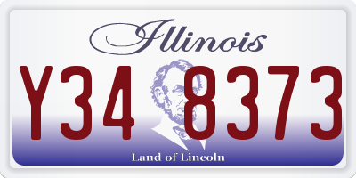 IL license plate Y348373