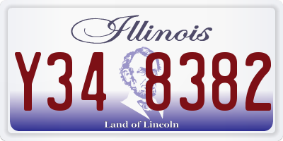 IL license plate Y348382