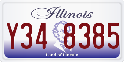 IL license plate Y348385