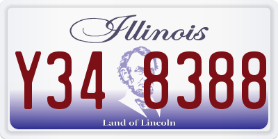 IL license plate Y348388