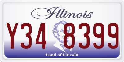 IL license plate Y348399