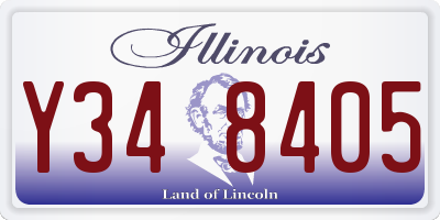 IL license plate Y348405