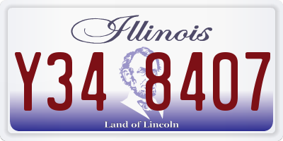 IL license plate Y348407