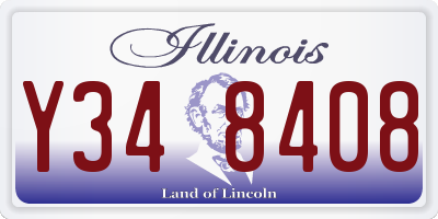 IL license plate Y348408