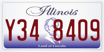 IL license plate Y348409