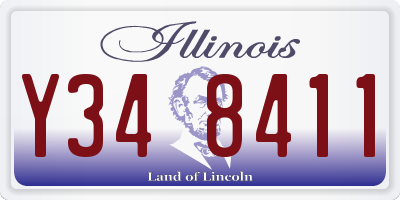 IL license plate Y348411
