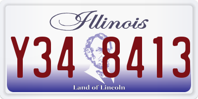 IL license plate Y348413