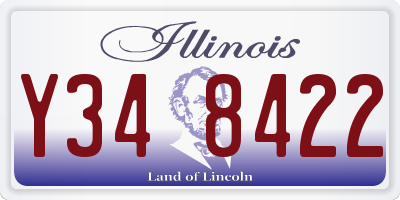 IL license plate Y348422