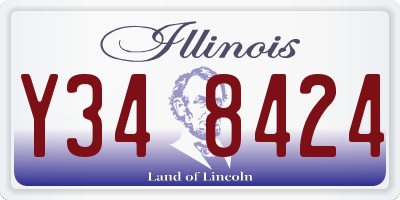 IL license plate Y348424