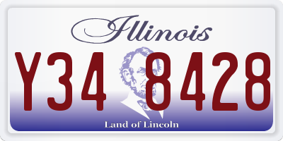 IL license plate Y348428