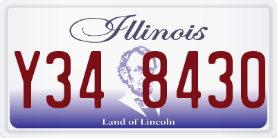 IL license plate Y348430