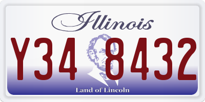 IL license plate Y348432