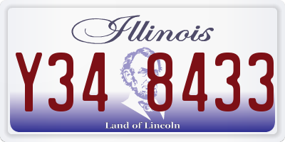IL license plate Y348433