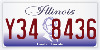 IL license plate Y348436
