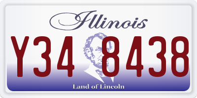 IL license plate Y348438