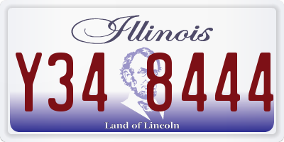 IL license plate Y348444