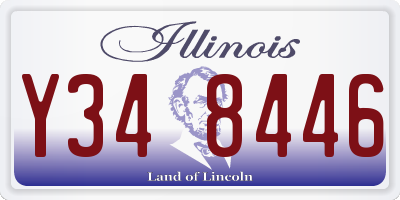 IL license plate Y348446