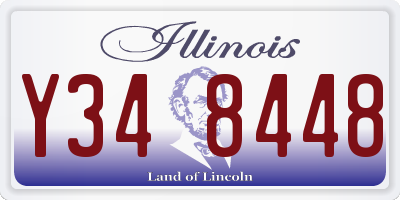 IL license plate Y348448