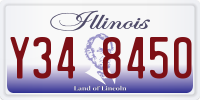 IL license plate Y348450
