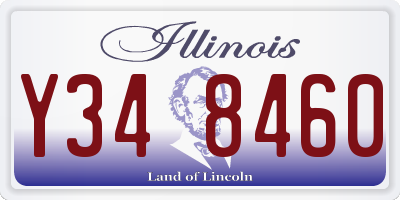 IL license plate Y348460