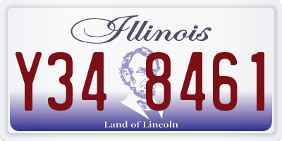 IL license plate Y348461