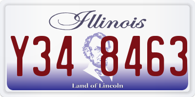 IL license plate Y348463