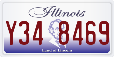 IL license plate Y348469