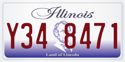 IL license plate Y348471