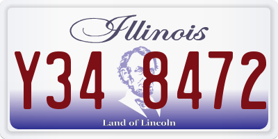 IL license plate Y348472