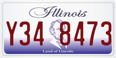 IL license plate Y348473