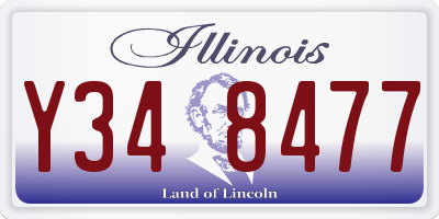 IL license plate Y348477