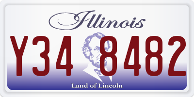 IL license plate Y348482