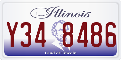 IL license plate Y348486