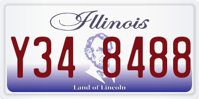 IL license plate Y348488