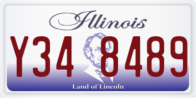 IL license plate Y348489