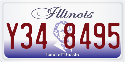 IL license plate Y348495