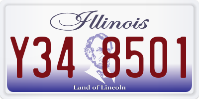 IL license plate Y348501