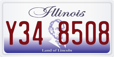 IL license plate Y348508