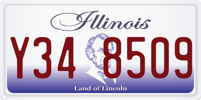 IL license plate Y348509