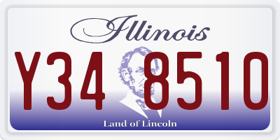 IL license plate Y348510