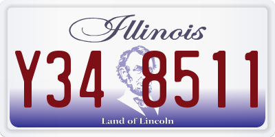 IL license plate Y348511