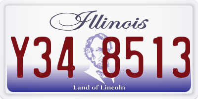 IL license plate Y348513