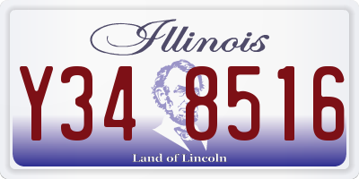 IL license plate Y348516