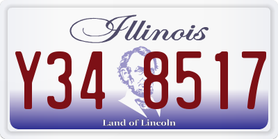 IL license plate Y348517