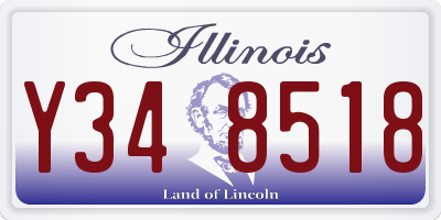 IL license plate Y348518