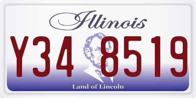 IL license plate Y348519