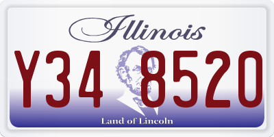 IL license plate Y348520