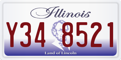 IL license plate Y348521
